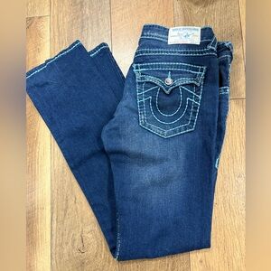 True Religion Dark Blue Straight Leg Jeans
